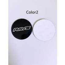 4개/몫 45MM 자동차 휠 센터 캡 엠 블 럼 스티커 VOSSEN ENKEI WedsSport 작업 감정 OZ RACKING RAYS VOLK, 03 Color2