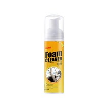 폼클리너 다목적 자동차 인테리어 폼 클리너 액체 60/120ml 강력한 얼룩 제거제 스프레이 자동 가죽 시트, 03 2 foam cleaner 60ml