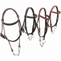 말 고삐 브라이들 소가죽 말 비트 용품 마구 포니, 일반 레드 다마스커스 가죽 버클+라인 고삐