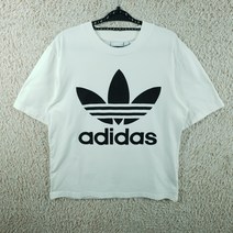 [여S](빈티지프렌)아디다스 오버핏 불꽃로고 반팔티