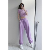 조거 여성 땀 스포츠 바지 팬츠 배기 캐주얼 런닝 가을 루즈 스웨터팬츠