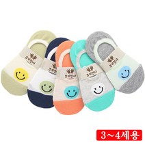 땡글이 아동용덧신 아동양말 3-4세용 랜덤 5켤레