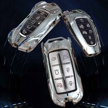 크로니클 현대 제네시스 스마트키케이스 메탈 키홀더 키링 4버튼 5버튼 6버튼 8버튼 그랜저 소나타 투싼 싼타페 아반떼 팰리세이드 g70 80 GV, H-06(현대완신형 그레이)