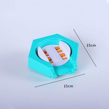 마법의 트랙 빛나는 레이싱 트랙 자동차 컬러 조명 DIY 플라스틱, J.턴테이블