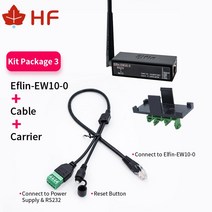 Modbus TPC IP 기능 RJ RS 와이파이 직렬 서버 HF Elf EW A 와이드 전압 V DTU 무선 네트워킹 장치, Elfin-EW10, 08 Elfin-EW10-0 Kit3