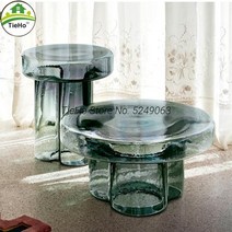 전통찻상 찻상 TieHo 크리에이티브 유리 커피 테이블 거실 집들이 적인 적인 틱찻상, A-Small
