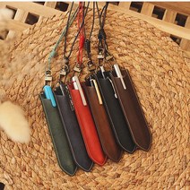MATT 마뜨 이태리 크레센도 목걸이 펜케이스 6color, 브라운(P90464) 필기체, 1개