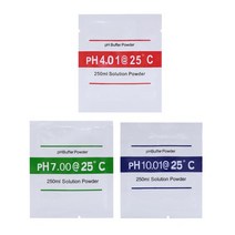염도계 디지털 염도측정기 염분 나트륨 측정 가정용 3 개/몫 PH 버퍼 분말 4 00 6 86 7 9 18 10 01 표준 교정 수정 솔루션 테스트 250ml 051EA 7, 02 4.00 7.00 10.01 3pcs