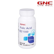 [GNC] 엽산 1000 (100정) 100일분, 단품, 단품, 기본