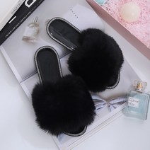 털슬리퍼 뽀글이 슬리퍼 코스트코 방한슬리퍼 국경 간 모 토 머리 플랫 바닥 스탈 슬리퍼 다이아몬드 플러시 슬리퍼 레저 홈웨어 한 단어 플러시 슬리퍼