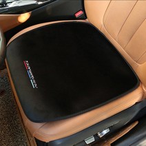BMW 전차종 방석 플란넬 차량용 방석 매트 겨울차량방석, 블랙 [앞좌석]