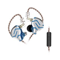 KZ ZS10 pro 이어폰 땀 방지 하이브리드 기술 유선 스포츠 이어 버드 휴대용 워킹 헤드셋 사운드 음악 핸즈프리 조깅 라이트 블루 (마이크 포함), 유형13, 유형12