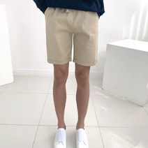 8컬러 여름 카브라 밑단 롤업 린넨 스판 밴딩 5부 팬츠 반바지(8color)