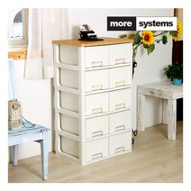 [모아시스템즈] 우드 베이비 서랍장 5단 (트윈5)/플라스틱 수납장 정리함 옷정리함, 상세 설명 참조