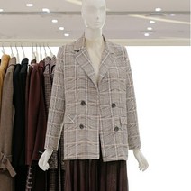 [AK PLAZA] [더아이잗] 더블버튼 체크자켓 (IL3N0JK78)