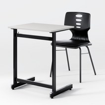 스튜디오칼츠 학원용 책상 의자 세트 102 DESK + 102 Chair SET, 라이트그레이, 딥그린