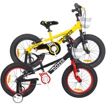 엘림 키즈 어린이 유아자전거 불도저 신장 99~107cm 유아 4~6세 바퀴 16인치 보조바퀴 탈부착가능, 98% 조립 시, 옐로우