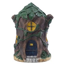 YSSHOP 분재 요정 인형 집 미니어처 식물 냄비에 대한 요정 정원 집 동상 크리 에이 티브 액세서리 모델, 수지, 리프 하우스