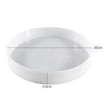 공예 수제 금형 대형 라운드 장식 강 테이블 만들기 실리콘 크리스탈 에폭시 액세서리 홈 인테리어, 03 Table Mold 36cm