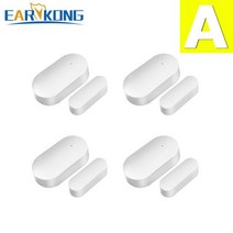 무선 도난 경보 벨 센서 시스템 Earykong 433mhz 도어 갭 감지기 도어 창, A