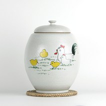 국산 병아리 10kg 잡곡단지 소금항아리 쌀독 현관소금