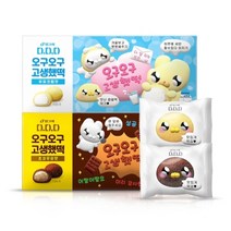 빙그레 디디디 누누씨 오구오구 고생했떡 찹쌀떡 2개 (우유크림/초코우유맛 택1), 우유크림맛 (6입) 2개