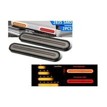 대성부품 LED 데루등 브레이크등 무빙 12V 24V 2835SMD 면발광 화물차 대형트럭 캠핑카 모터홈 특장차 트레일러 LED데루등 램프 후미등 신형 카라반 타원형 개조용 DIY 버스, 1개