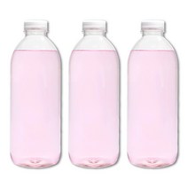 [유페트] 1000ml 우유 페트병 38파이 48개입 흰색캡