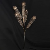 생화같은조화 실크 3갈래 팬 잎 그물 인공 금 은행 나무 유칼립투스 홀리 웨딩 아치 꽃꽂이 홈 장식 공예, 01 1PC, 05 05_01 1PC