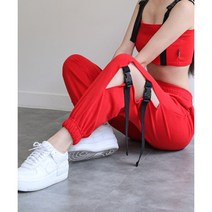 Unique 1040 슬릿 버클카고 조거팬츠 / 방송댄스복 무대 공연 힙합 에어로빅 줌바 피트니스 트레이닝 홈트 운동복