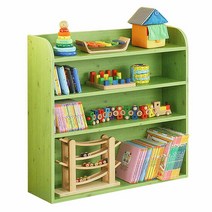 모아가구 프로마 DIY 와이드하이 4단 교구장, 색상:햇살노랑