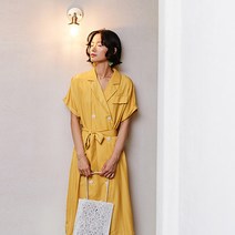 밴딩 셔츠 스커트 바바리원피스 유행 여성의류 봄계절 허리보정 슬림핏 여신 스타일 1024411557