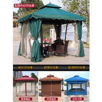 옥상 펜션 리조트 캠핑장 초대형 마루 이동식주택 조립식파고라 오두막 사각정자 팔각정정자, [모든 사이즈에 거적을 두를 수 있습니다] 필요해요
