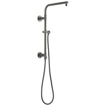 DELTA FAUCET 58810-KS-PR 범용 부품 샤워 기둥 루미코트 블랙 스테인리스, Without Accessories_With Lumic