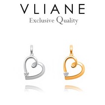 18K 러브큐 0.1캐럿 다이아몬드 팬던트