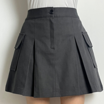 키작녀바지 가을치마바지 카고주름치마팬츠