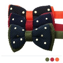 sioncompany_배색땡땡이 니트 보타이 BTIE 070 나비넥타이 셔츠보타이 패턴넥타이 무늬보타이 정장용보타이--SC