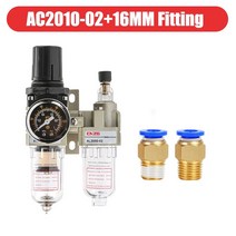 공기 필터 압력 조절기 트랩 공압 오일 물 분리기 펌프 수동 배수 공급 AC2010-02 SMC 유형, 10 AC2010-02 w PC16mm
