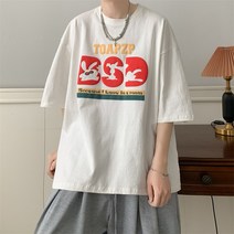 DX23149 핫한 중량 기본 아메카지스타일 클래식 트렌드 부풀다 반팔 남자 비판함 28 통제함 38 모델 도모함