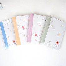 [PURE+ 항균] LOVELY 루피 무선제본 노트, 옐로우