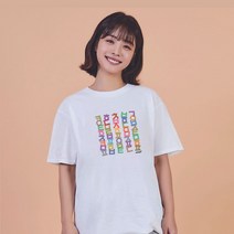 키밍 한글 여름반팔코디 데일리반팔티 흰반팔티