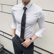 가바바 남성 스트라이프셔츠 댄디한 남성의 긴팔셔츠 G21347