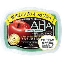 BCL AHA 클렌징 리서치 소프 에스테틱 비누 100g / AHA 광채 케어 필링 소프, 1개
