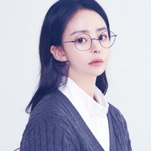 멜라크메 남자 여자 코받침없는 동글이 라운드 베타 티타늄 블랙 안경테