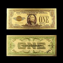 윙윙쇼핑 1928 1달러 금 24K Gold Plated 99.9% 골드 기념 황금 지폐 선물 화폐 돈 취미 여행 투자 수집 전시 수장 행운 주화 금박 금장 금지폐 금화폐 선물