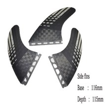 여러 크기 Fut-3-Fin 통관 판매 S M 대형 서핑 보드 핀 트라이 세트 액세서리 Carbonfiber 지느러미, 20 gray-M