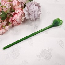 한복비녀 27번 옥 연꽃비녀 한복머리장식 여자 여성 성인 헤어악세사리 소품 셀프웨딩 올림머리장식 뒤꽂이 옆꽂이