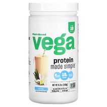 이지몰 Vega (베가) 식물성 Protein Made Simple 캐러멜 토피 맛 258g(9.1oz) No.24062, 260.82 g, 바닐라
