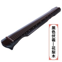 고금 칠현금 거문고 기타 국악기 전통 악기 연주 초보자 입문자 오동 나무 레트로, 초학형 통나무 블랙 복희 (무결점)