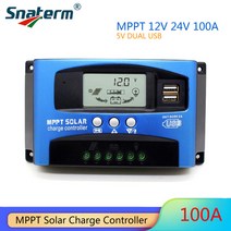 태양광 패널 발전기 충전 컨트롤러 휴대용 소형 mppt 30a 40a 50a 60a, 100a, 12v 24vauto